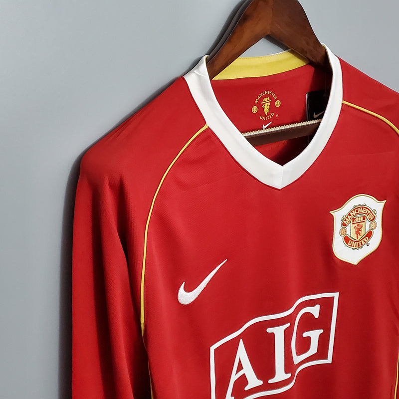Retro 06∕07 Manchester United MAN UTD  Long sleeve Home (ACB2)