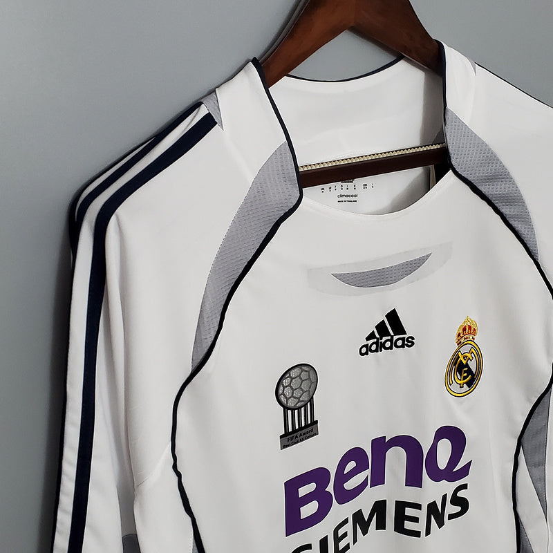 Retro Real Madrid Long sleeve 06∕07 home (A912)