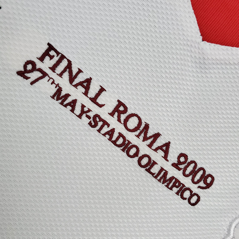 Retro Manchester United 08∕09 Champions League away white (D06B)
