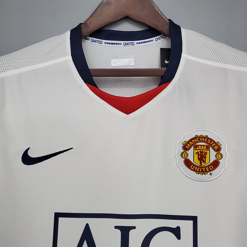 Retro Manchester United 08∕09 League Edition away White (08CA)