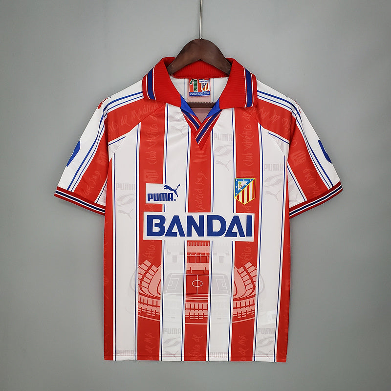 Retro Atletico Madrid 96∕97 home (C19F)