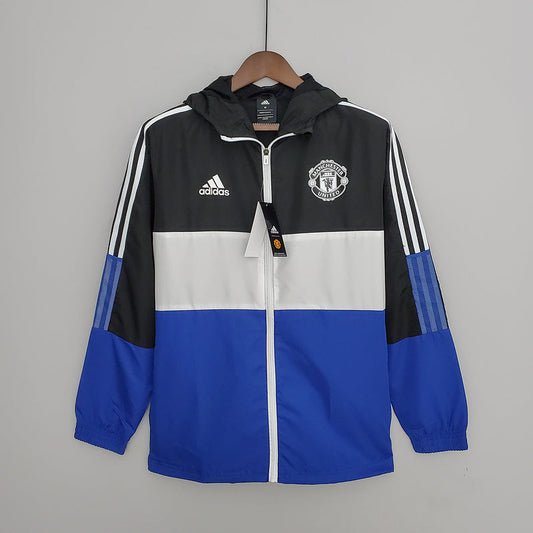 2022 Real Madrid Windbreaker Black Blue (8D15)