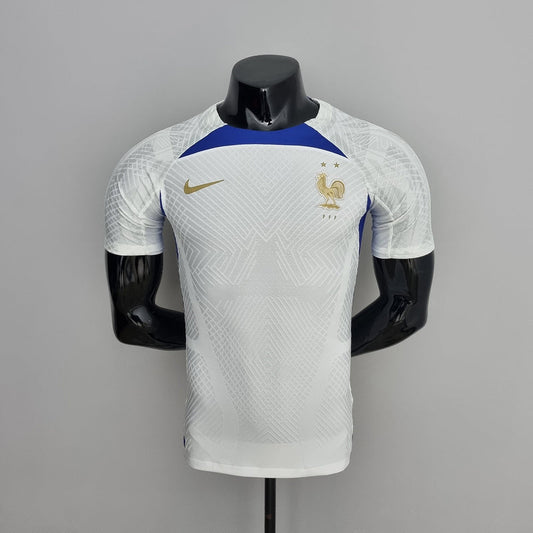 2022 Player Version France Training Suit - White (A55D)