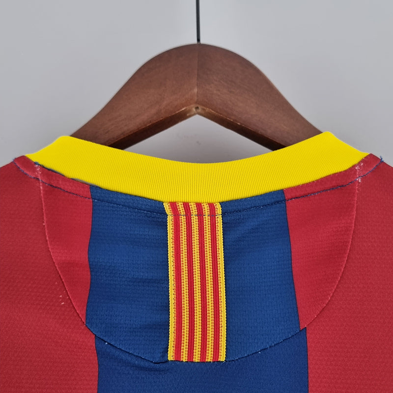 Retro Barcelona Long Sleeve 10∕11UEFA Champions League Home (1CCA)