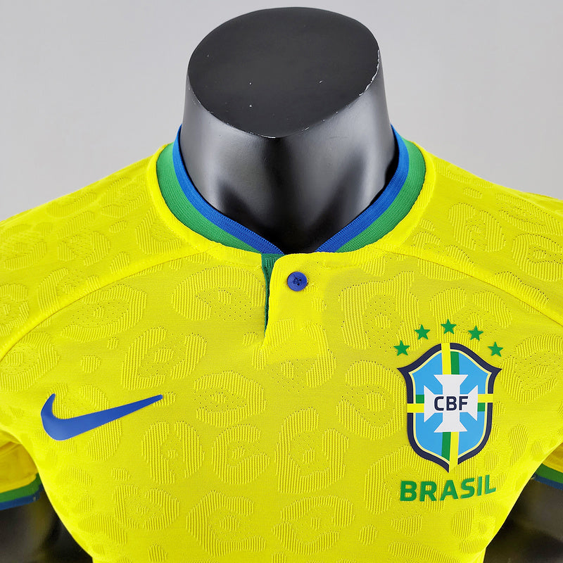 2022 Player Version Brazil World Cup Jersey Home (BBA4)