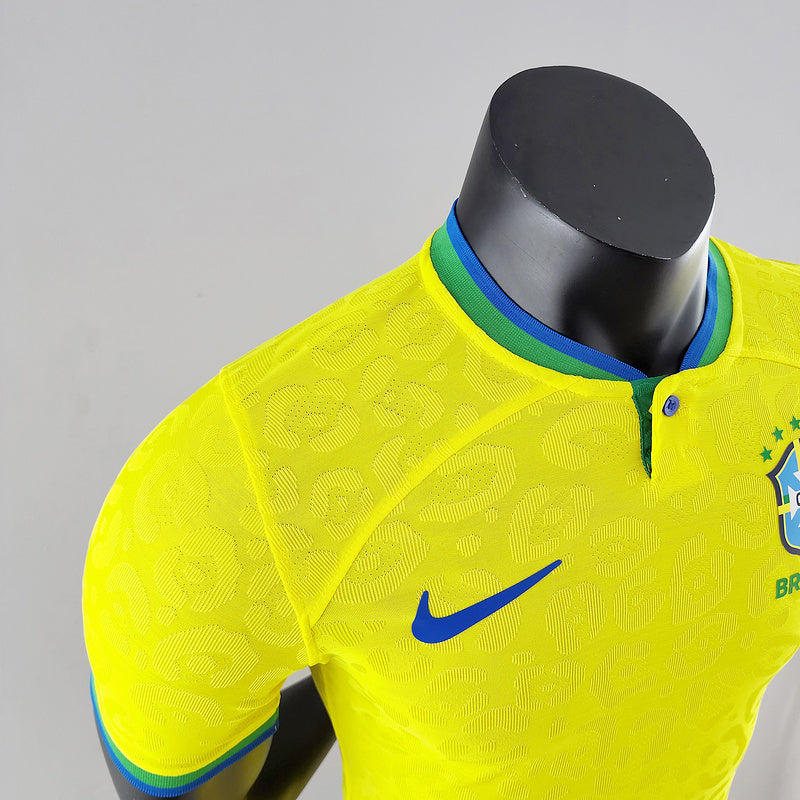 2022 Player Version Brazil World Cup Jersey Home (BBA4)