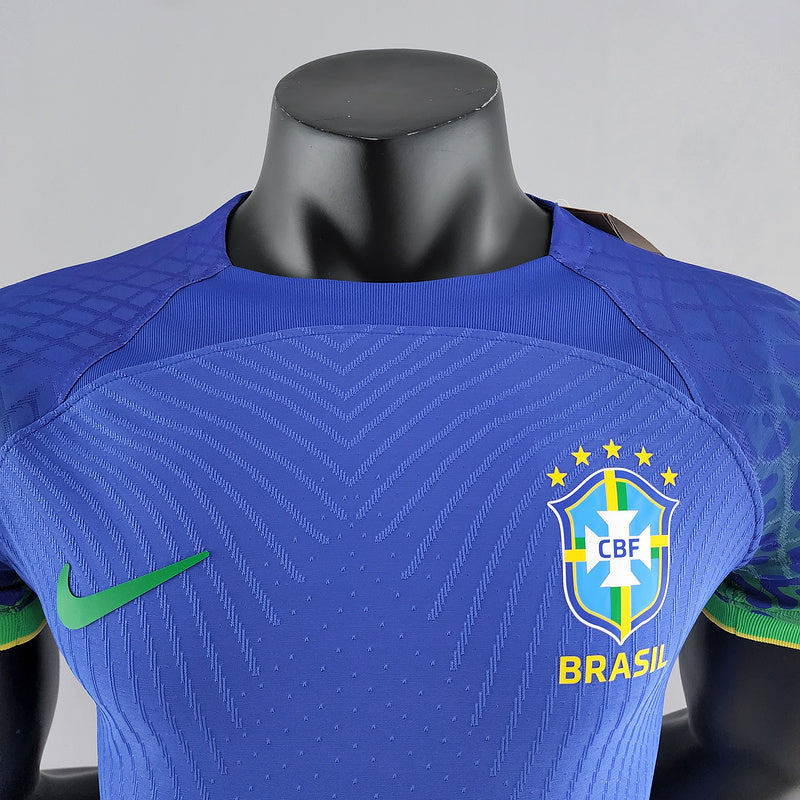 2022 Player Version Brazil World Cup Jersey Away (6AA9)