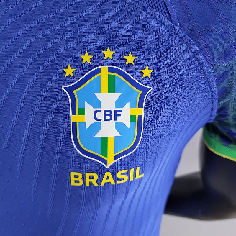 2022 Player Version Brazil World Cup Jersey Away (6AA9)