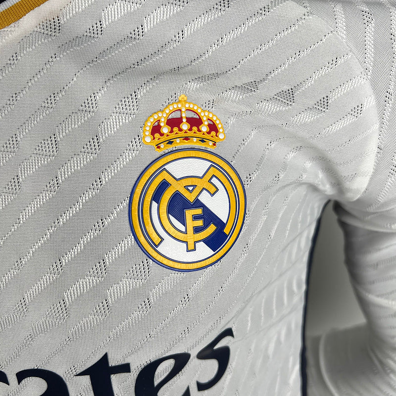 23/24 Player Version Long Sleeve Real Madrid Home (2F1D)