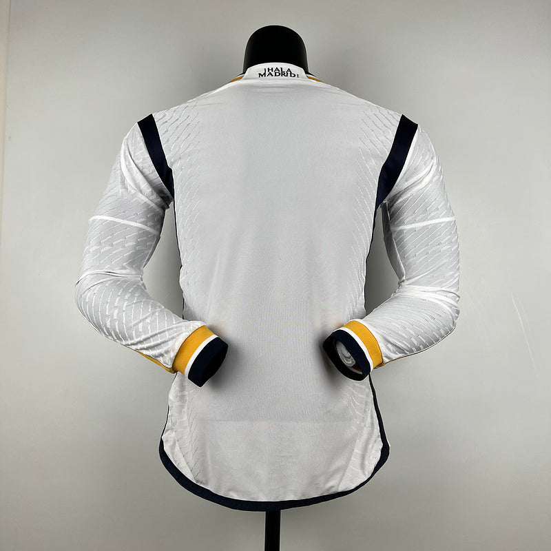 23/24 Player Version Long Sleeve Real Madrid Home (2F1D)