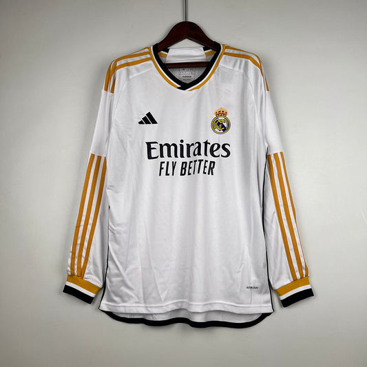 23/24 Long Sleeve Real Madrid Home (E7BB)