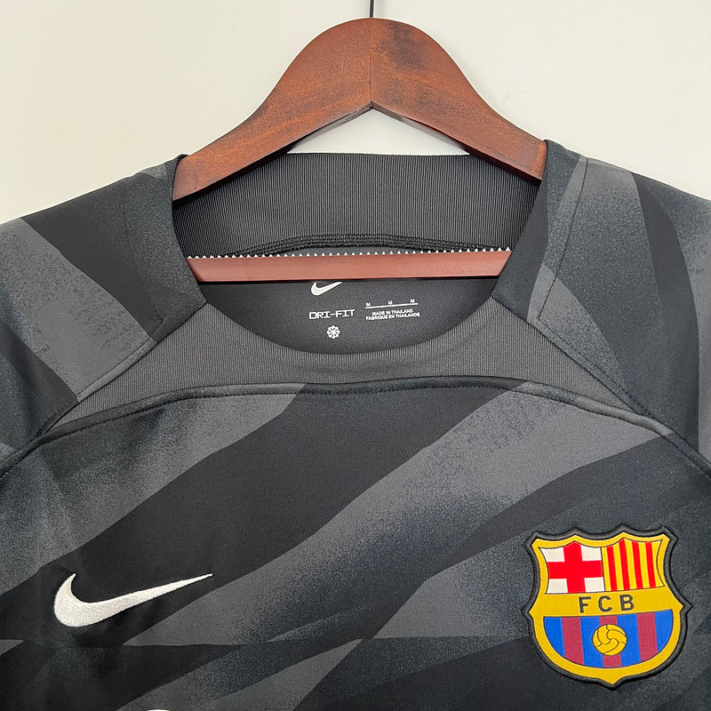 23/24 GoalKeeper Long Sleeve Barcelona - Black (1280)