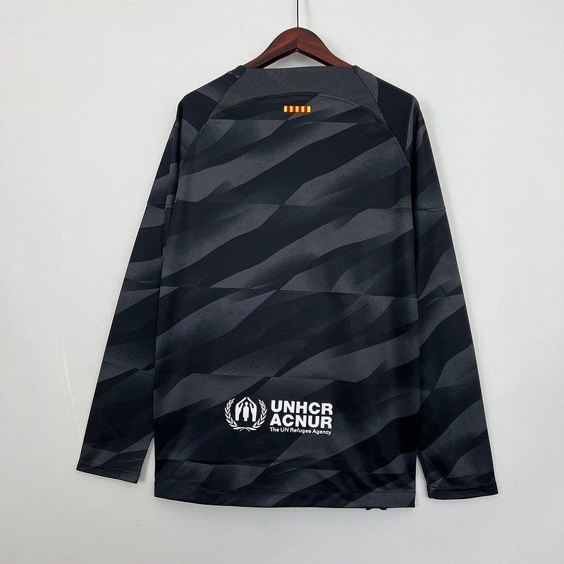 23/24 GoalKeeper Long Sleeve Barcelona - Black (1280)