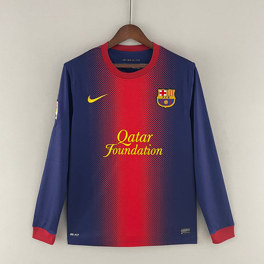 Retro long sleeve Barcelona 12∕13 home (4D45)