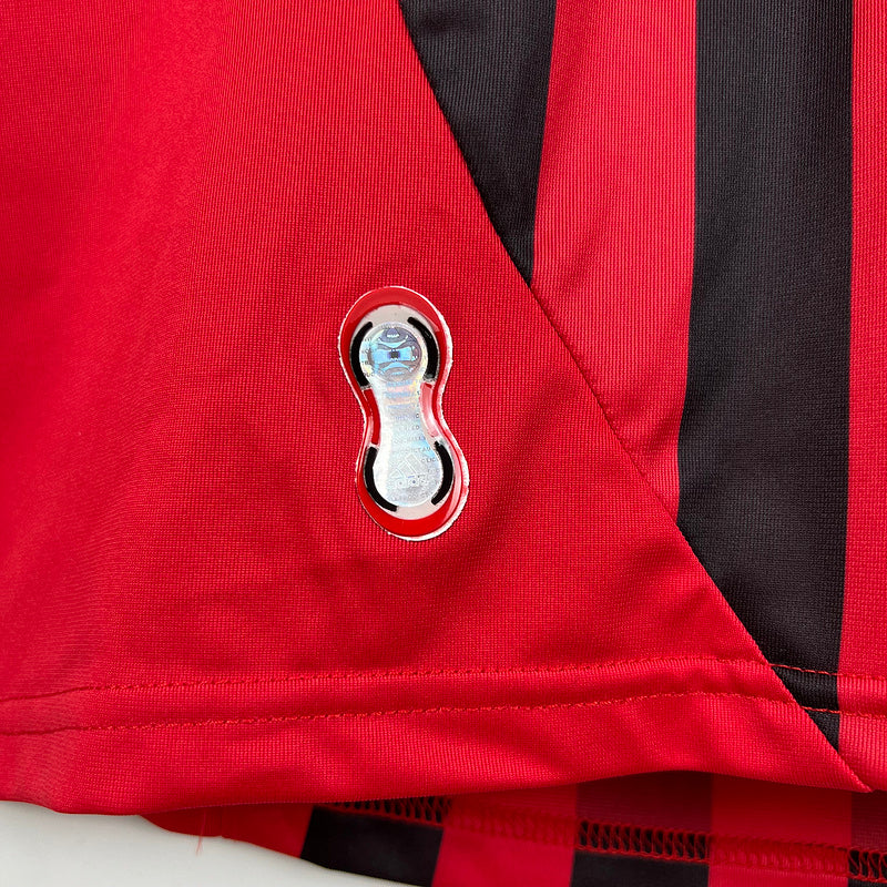 Retro Long Sleeve AC Milan 07∕08 Home (E63D)