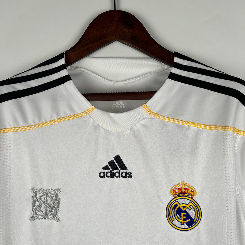 Retro Real Madrid 09∕10 Long Sleeve Home (055D)