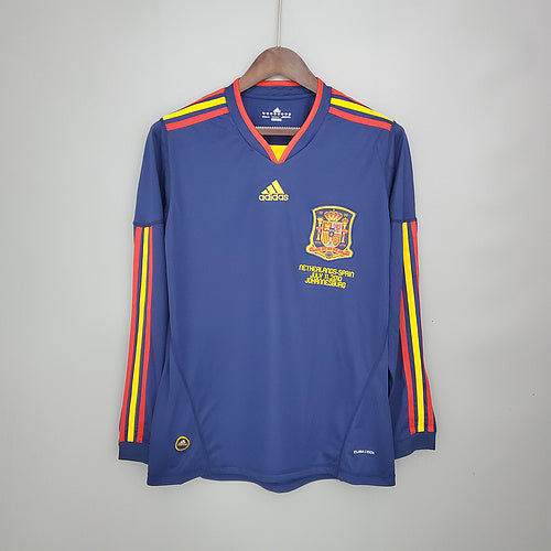 Retro long sleeve Spain 2010 away (1E07)