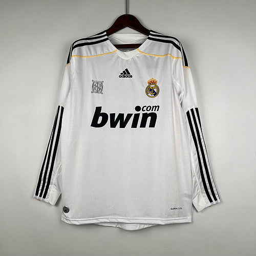 Retro Real Madrid 09∕10 Long Sleeve Home (055D)