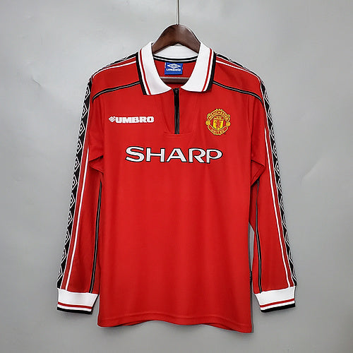 Retro long-sleeved 98∕99 Manchester United home (A71A)