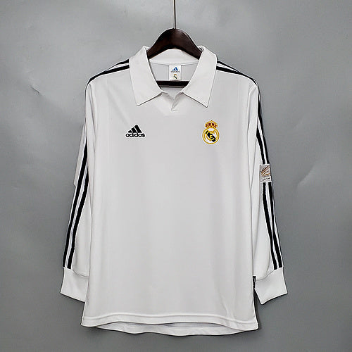 Retro long-sleeved 2002 Real Madrid home (0187)