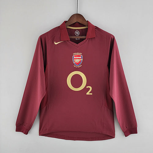 Retro Long Sleeve 05∕06 Arsenal home (928E)