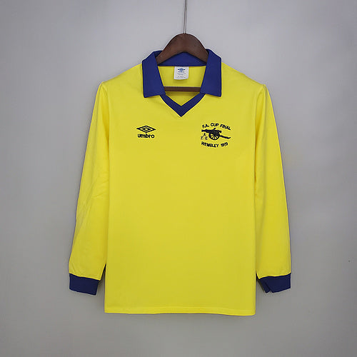 Retro long sleeve Arsenal 71∕79 Away yellow (5640)