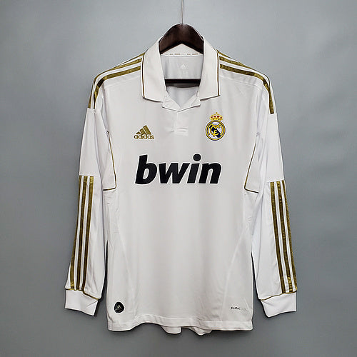 Retro Real Madrid 11∕12 Long sleeve home (120B)