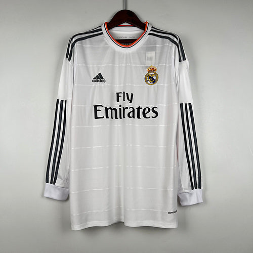 Retro Long Sleeve Real Madrid 13∕14 Home (3AD0)