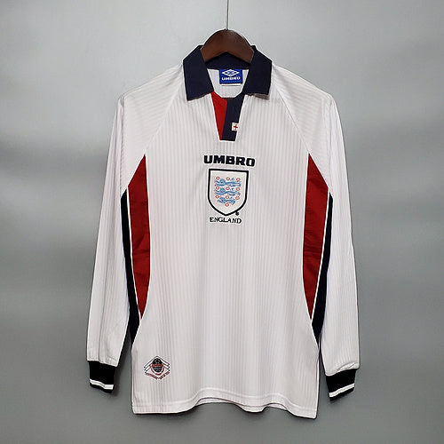Retro Long Sleeve 1998 England home (29D3)